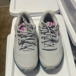 Under Armour Gray and Pink Athletic Shoes